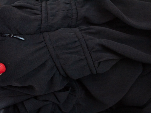 XL Dlouhé černé dámské šaty H&M s podšívkou