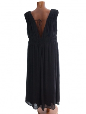 XL Dlouhé černé dámské šaty H&M s podšívkou