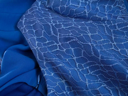 50 5XL Modré luxusní dámské slavnostní šaty
