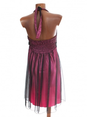 L/XL Společenské dámské šaty s vázačkou za krk