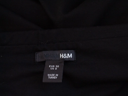 38/M Černá dámská celoroční pružná sukně H&M