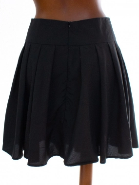 38/M Celoroční černá sukně na zip Fancyqube