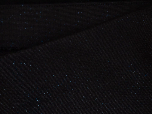 38/M Dámská černá celoroční sukně s modrými třpytkami Gina Tricot
