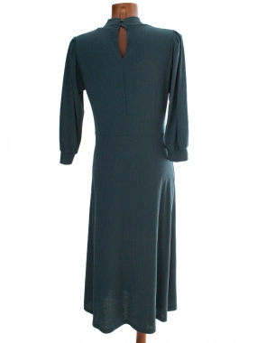 L Petrolejové dámské žebrované šaty Reserved