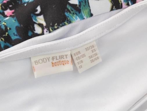 Bodyflirt nádherné dámské šaty s květinovou sukní