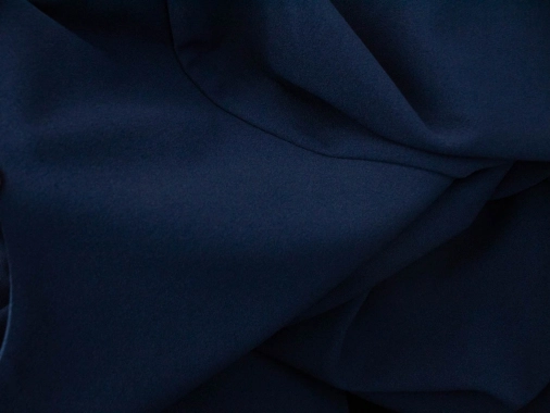 48/4XL Tmavě modré dámské celoroční šaty