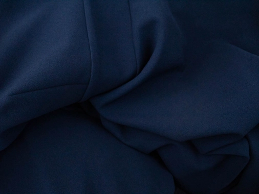 48/4XL Tmavě modré dámské celoroční šaty