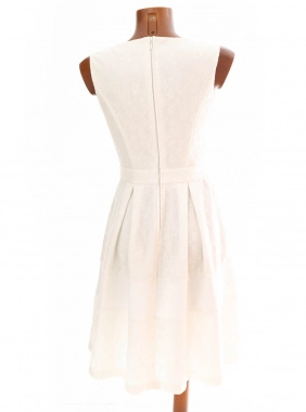 34/XS Orsay bílosmetanové nádherné dámské šaty