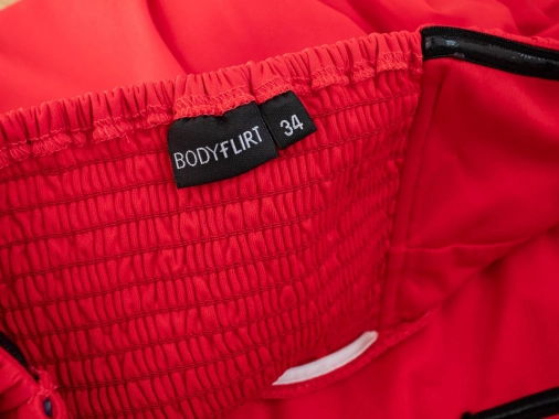 34/XS Bodyflirt červené společenské šaty