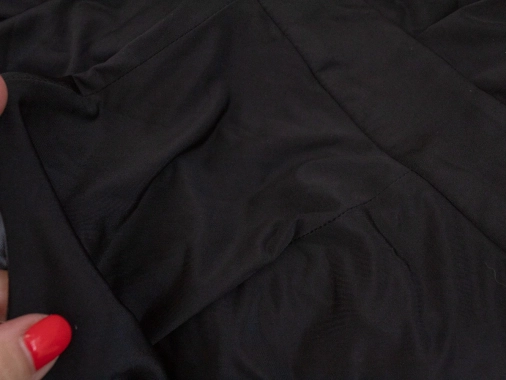 S/M Černé zavinovací pružné nemačkavé dámské šaty