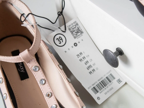 Béžovočerné dámské polobotky boty Orsay nové velikost 39
