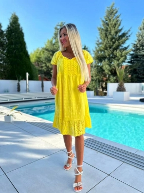 Žluté dámské letní šaty Madeira