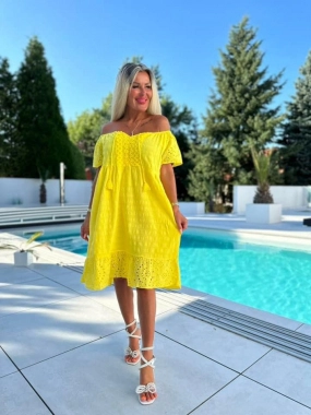 Žluté dámské letní šaty Madeira