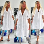 Letní dámská košile tunika madeira Laura bílá