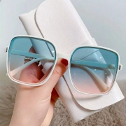 Dámské modrobílé letní sluneční brýle