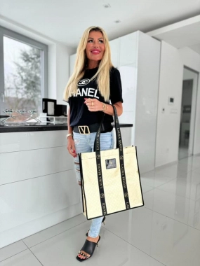 Shopper Bag dámská taška Laura Biaggi na zip