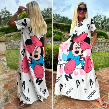 L/XL Dlouhé dámské letní maxi šaty Minnie