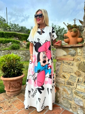 L/XL Dlouhé dámské letní maxi šaty Minnie