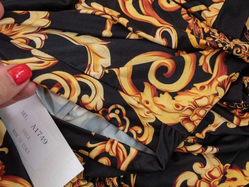 L/XL Vzorované dámské maxi šaty se vzorem