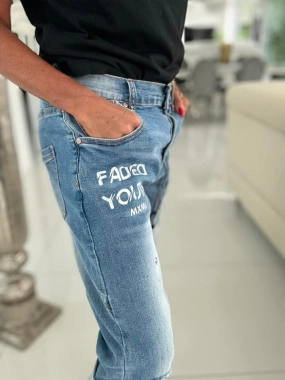 L Luxusní dámské džínové kraťasy jeans Faded