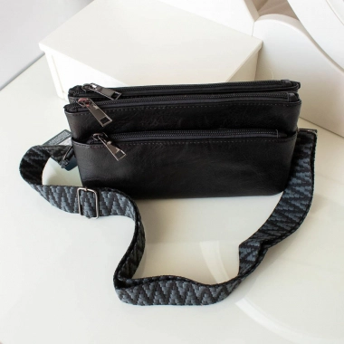 Nová dámská černá crossbody kabelka na rameno