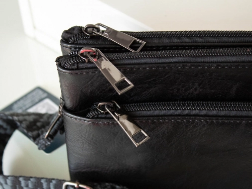 Nová dámská černá crossbody kabelka na rameno