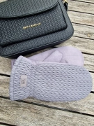 Zimní dámské rukavice UGC s kožíškem modrošedé