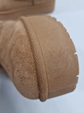 41 Dámské zimní boty válenky camel barva