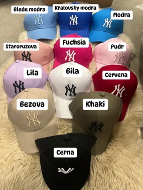 Kšiltovka čepice New York overisze univerzální růžová