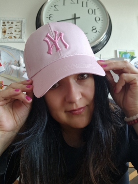 Kšiltovka čepice New York overisze univerzální růžová