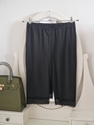M/L Bambusové legíny s krajkou černé
