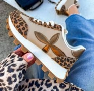 36 Dámské stylové tygrované botasky sneakersy