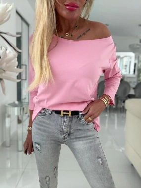Dámské bavlněné tričko Fashion růžové