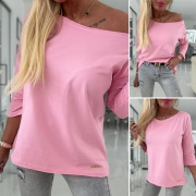 Dámské bavlněné tričko Fashion růžové