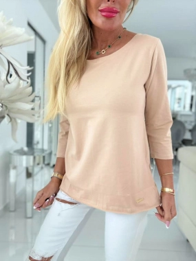Dámské bavlněné tričko Fashion béžové