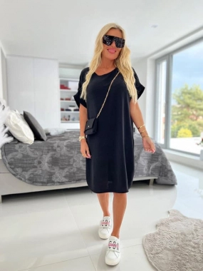 Dámské letní šaty s kabelkou Lada černé