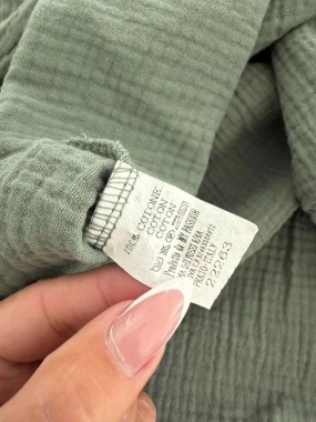 Mušelínová maxi košile tunika Káťa na knoflíky béžovohnědá