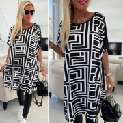 Dámská big oversize tunika cípy labyrint Dáša