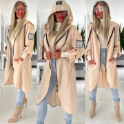 Dámská šusťáková bunda větrovka CHIC béžová