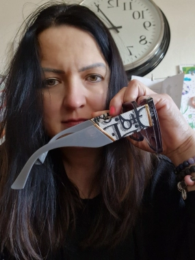 Dámské nádherné sluneční brýle Diorky šedé