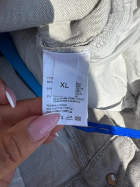 XL Topky trendy elastické šedé džíny rifle myška