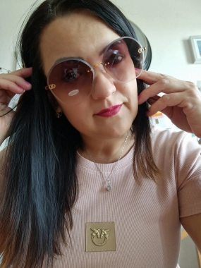 Luxusní dámské kovové sluneční brýle Stylle hnědé