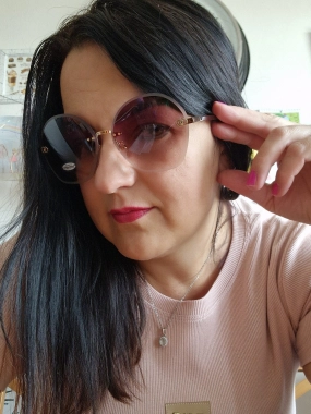 Luxusní dámské kovové sluneční brýle Stylle hnědé
