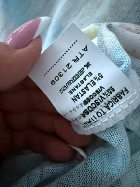 Svetřík halenka tunika krátký rukávek barevný pták