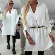 Delší tunika halenka s prodlouženou zadní částí