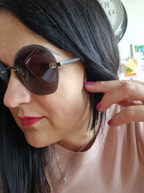Luxusní dámské kovové sluneční brýle Stylle černé