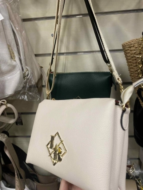 Dámská kabelka crossbody Laura Biaggi krémově bílá