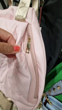 Dámská kabelka růžová Laura Biaggi s uchy