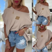 Trendy dámská halenka tričko s logem Sailor béžová