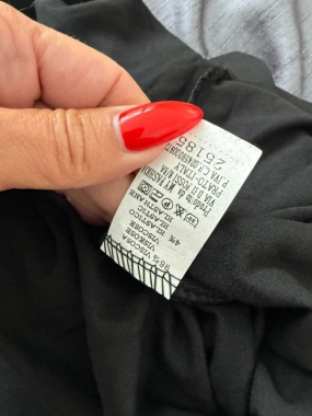Long šaty oversize pružné Eva rozparky černé